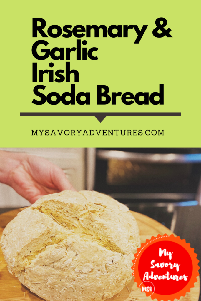 easy rosemary and garlic irish soda bread without buttermilk