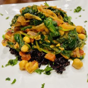how to make indian coconut chickpea curry