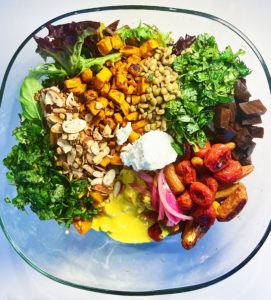 how to make roasted curry vegetable salad