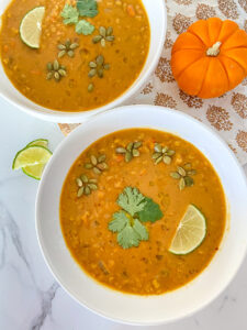 vegan pumpkin curry soup