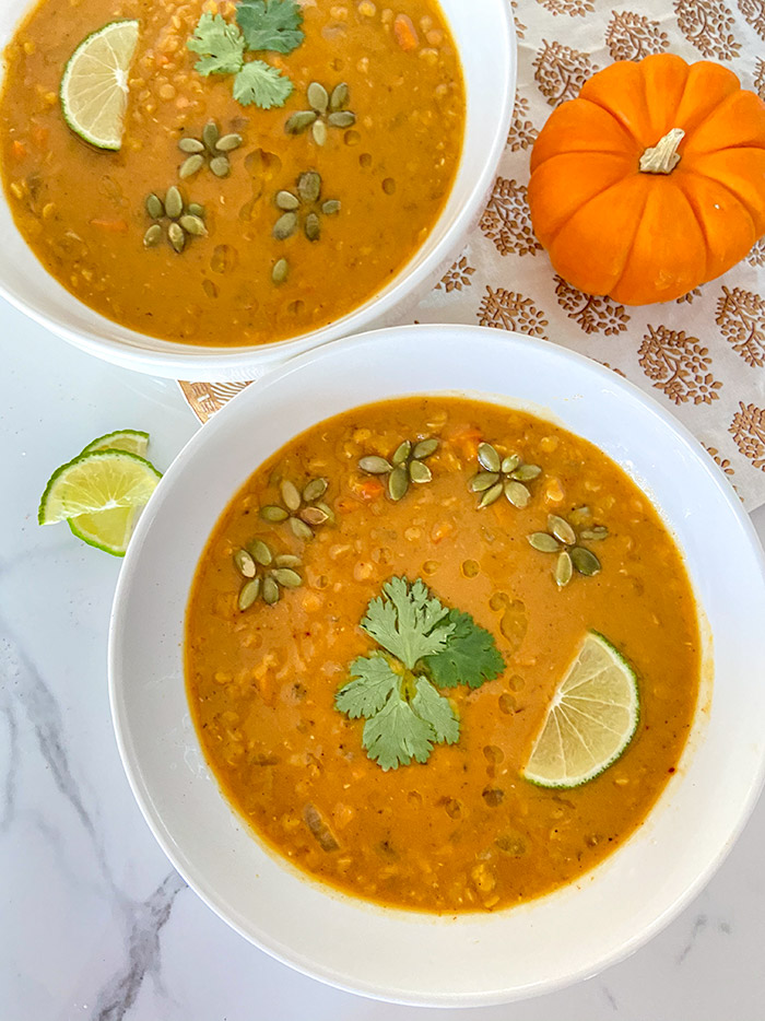 vegan pumpkin curry soup