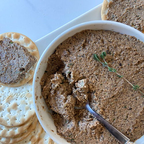 vegan mushroom and walnut pate