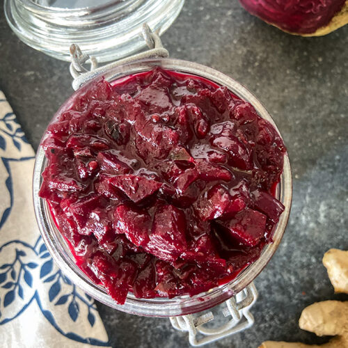 beetroot and ginger chutney