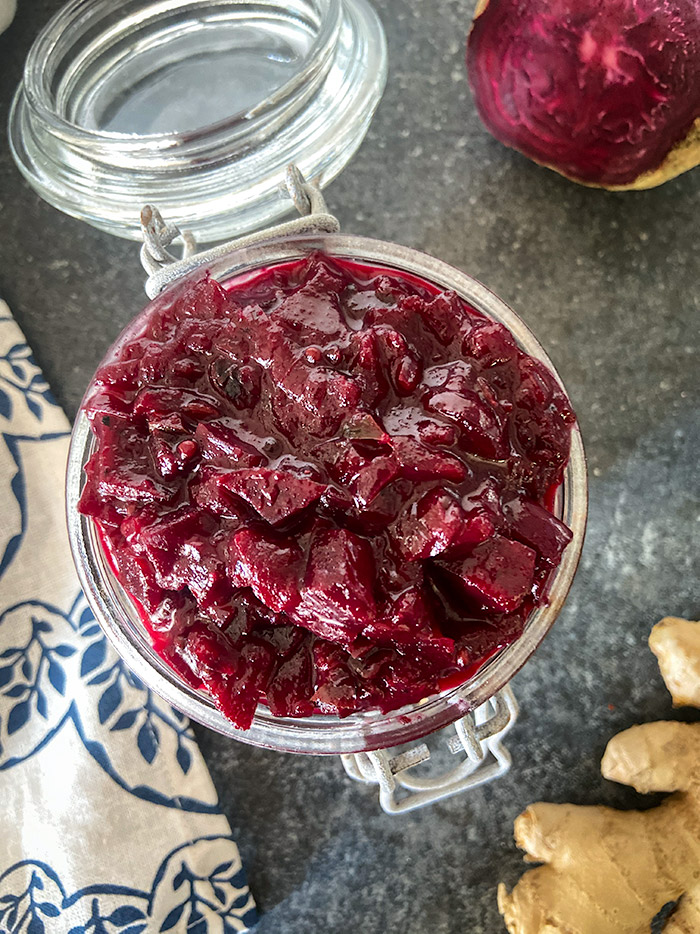 beetroot and ginger chutney