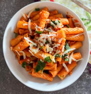 tandoori pasta in a bowl