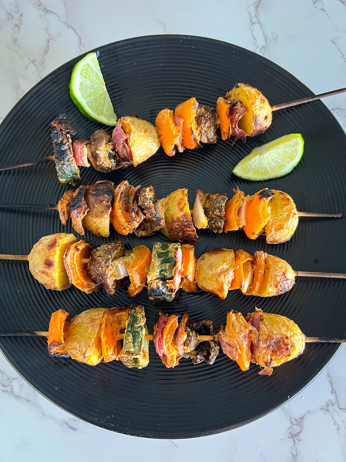 tandoori vegetable skewers recipe